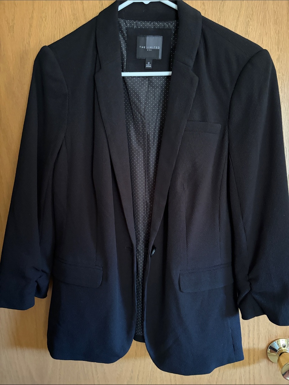 The Limited Black Women's Blazer with Notch Lapel